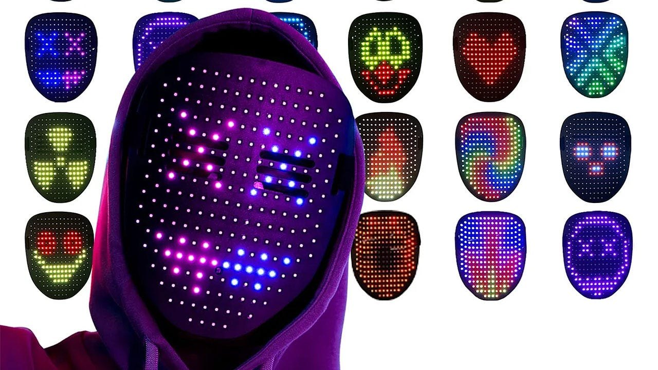 Amazon Offers 50% Off Rechargeable LED Halloween Mask Ahead of Holiday