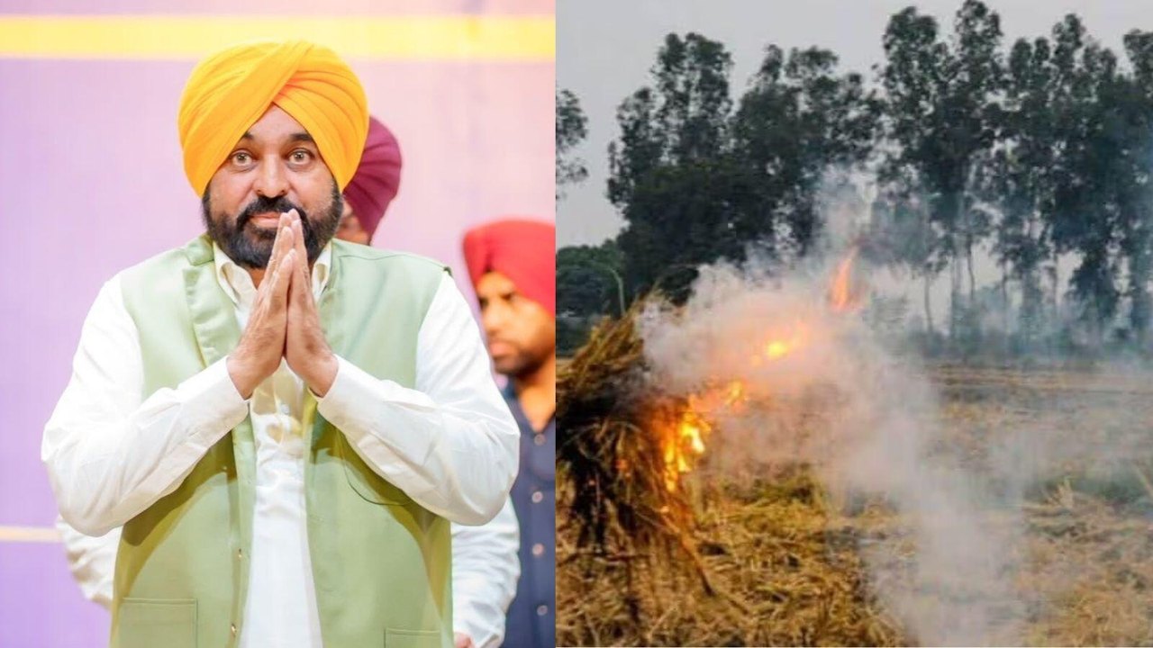 पराली प्रबंधन: भगवंत मान सरकार के कार्यकाल में पंजाब में आई 93% से अधिक की गिरावट