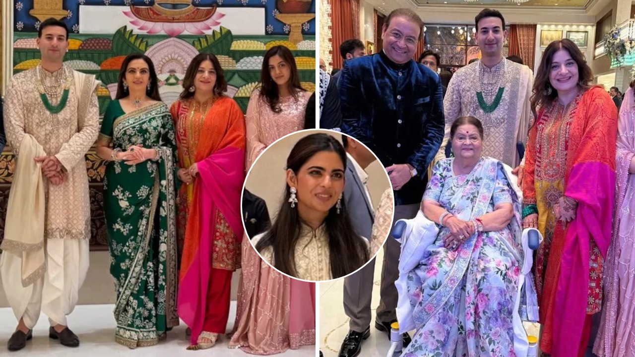 अंबानी परिवार के पारंपरिक परिधान चर्चा में: नीता अंबानी, ईशा और कोकिलाबेन का दिखा खास अंदाज