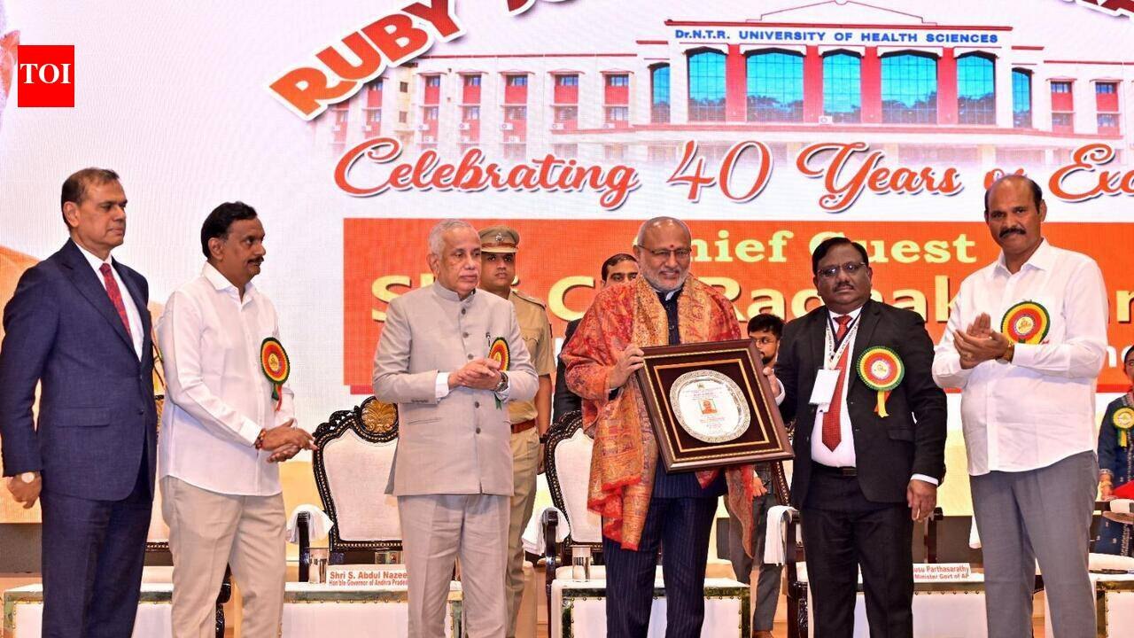 Vice-President Urges Global Research Partnerships at Dr NTR University Ruby Jubilee